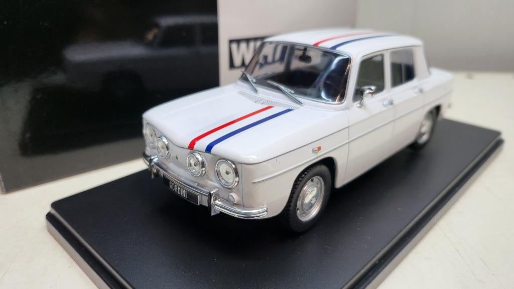 Renault R8 Gordini, wit, 1964 1:24, Ophalen of Verzenden, Nieuw, Auto, Overige merken