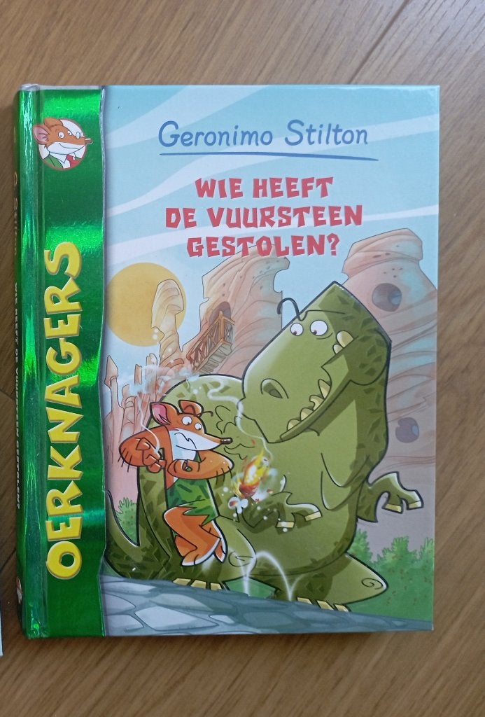 wie heeft de vuursteen gestolen; geronimo stilton, Ophalen of Verzenden, Zo goed als nieuw, Geronimo Stilton, Thea Stilton, Fictie algemeen