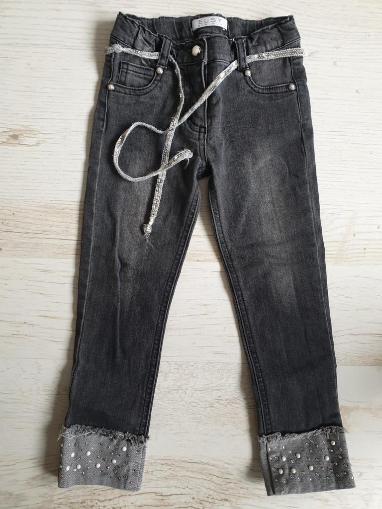 Mooi spijkerbroekje maat 104 zgan Elsy, Kinderen en Baby's, Meisje, Ophalen of Verzenden, Zo goed als nieuw, Broek