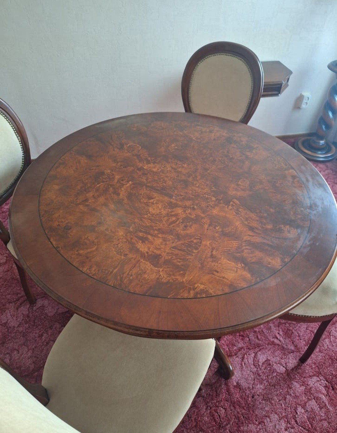 EETTAFEL + 4 STOELEN, Antiek en Kunst, Ophalen