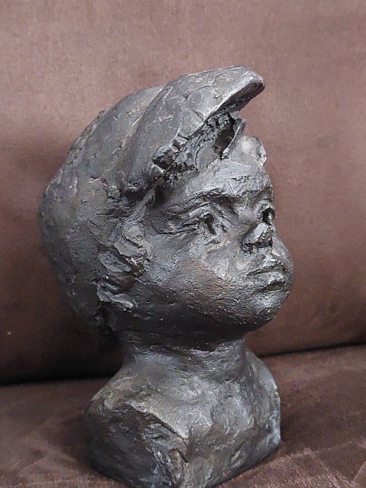 Kinderhoofdje met pet, Verzamelen, Ophalen of Verzenden