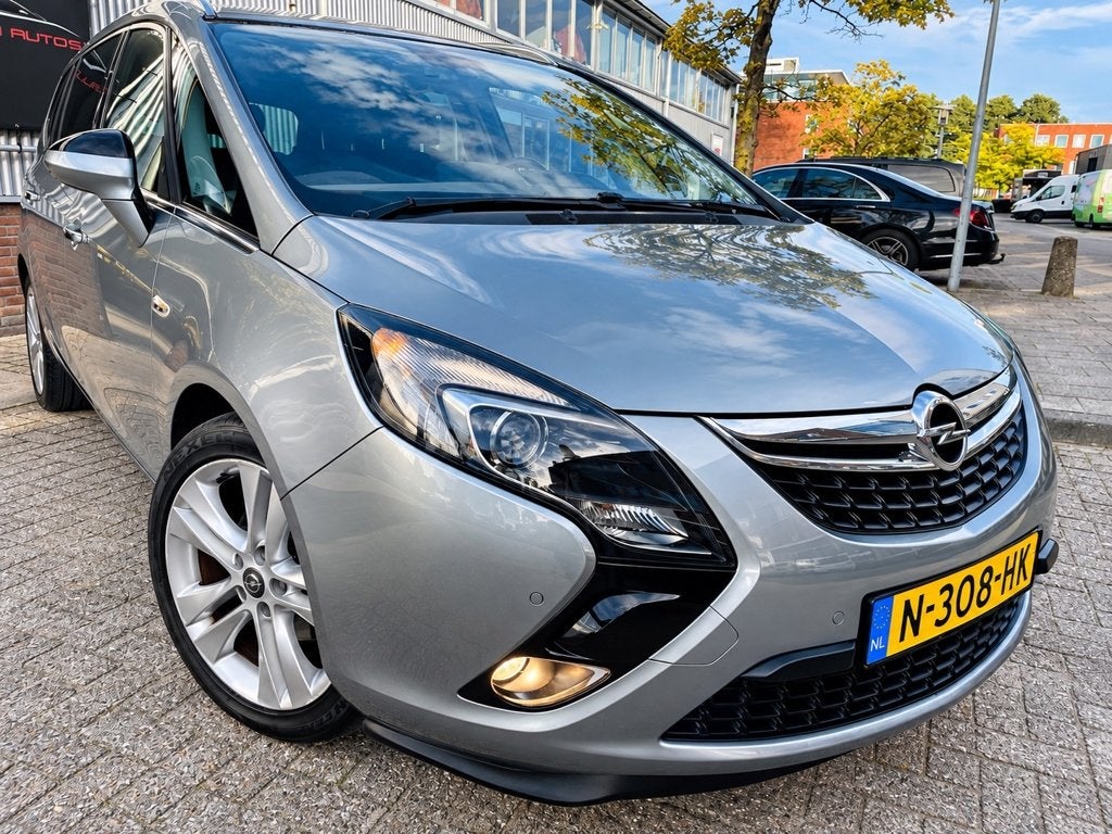 Opel Zafira Tourer 1.4 Cosmo 5 P AIRCO HALF LEDER TREKHAAK, Euro 5, Gebruikt, 4 cilinders, Bedrijf