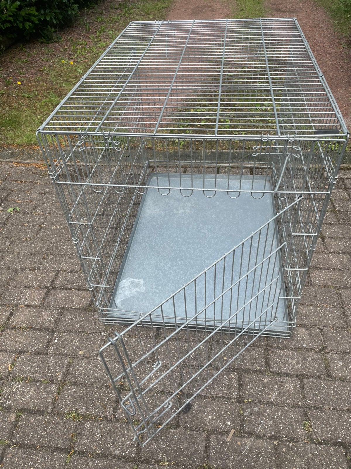 Opvouwbare metalen Honden hok, Ophalen of Verzenden, Gebruikt
