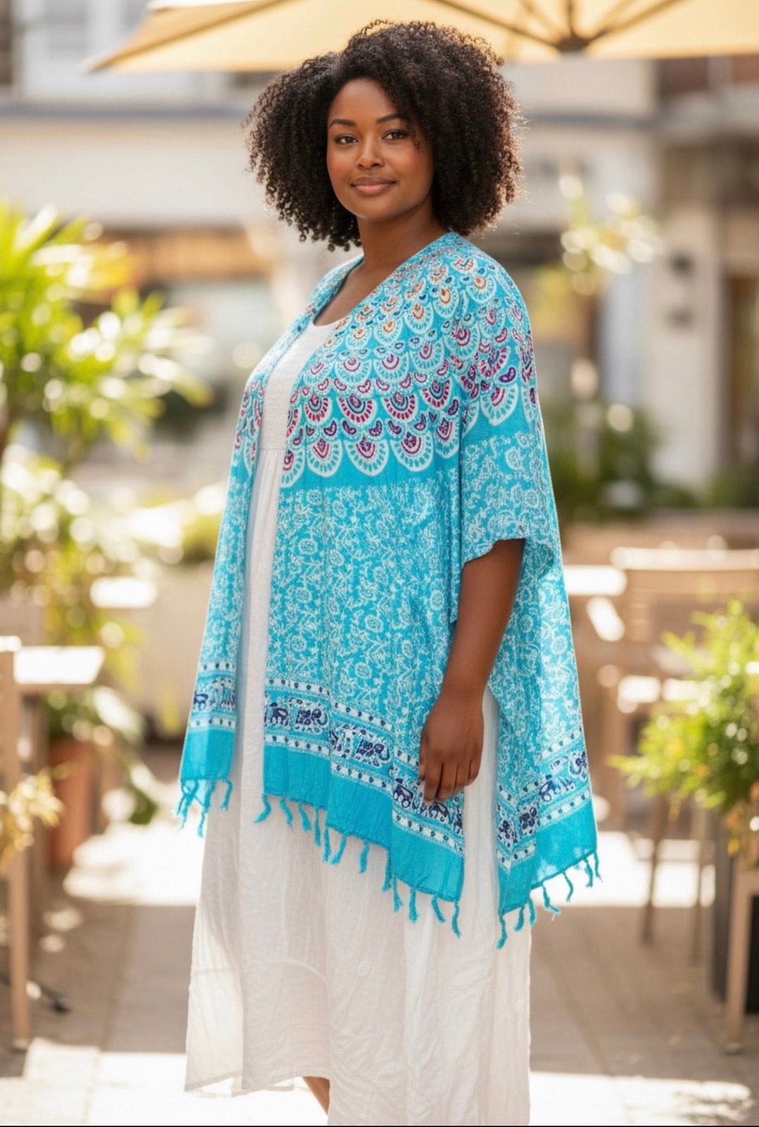 Luna Serena korte kimono nieuw past voor 48/50/52/54, Ophalen of Verzenden, Nieuw, Blouse of Tuniek
