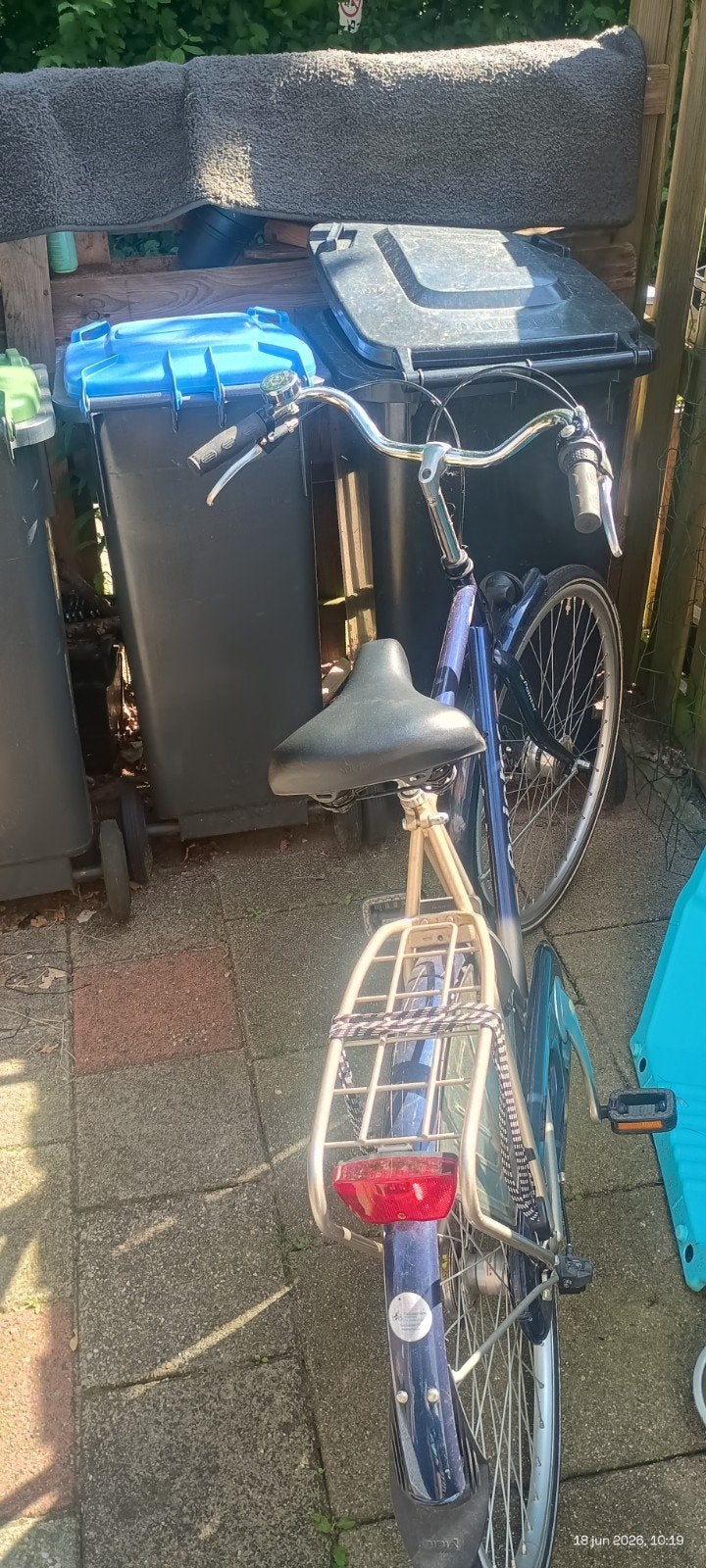 Degelijke Pointer fiets, donkerblauw, met bagagedrager, Ophalen, Gebruikt, Velgrem, Overige merken