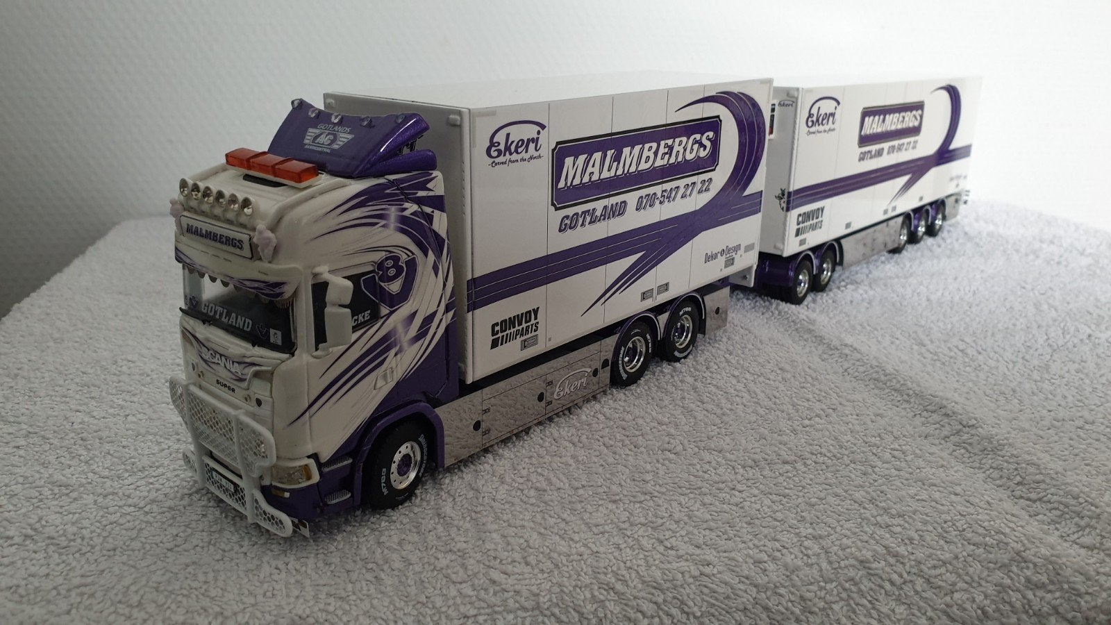 WSI Scania Malmbergs, Ophalen of Verzenden, Zo goed als nieuw, Bus of Vrachtwagen, Wsi