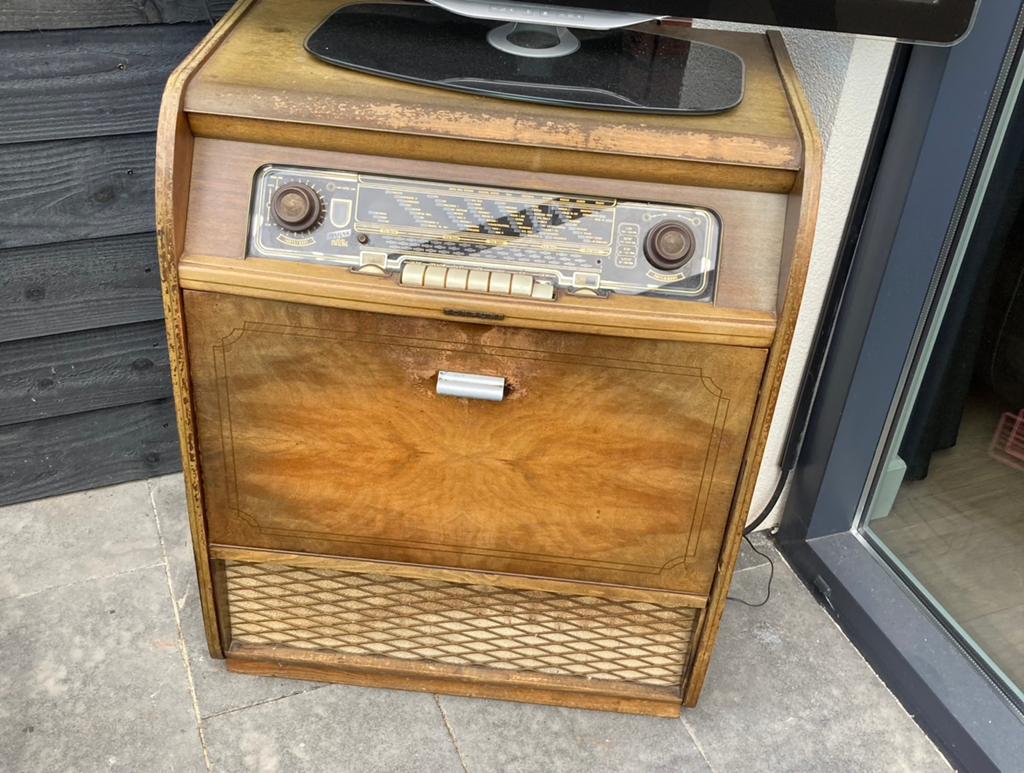 Muziek meubel, Huis en Inrichting, Slaapkamer | Nachtkastjes, Ophalen, Gebruikt, Minder dan 45 cm, 70 cm of meer