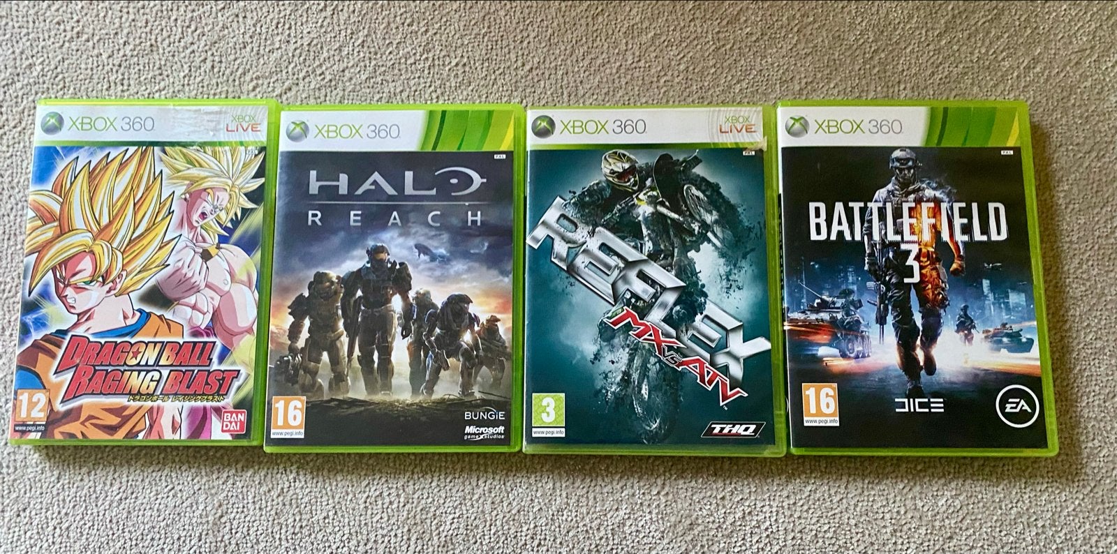 Xbox 360 games: Battlefield 3, Halo Reach, MX vs ATV, Dragon, Ophalen of Verzenden, Gebruikt, Shooter, Vanaf 16 jaar