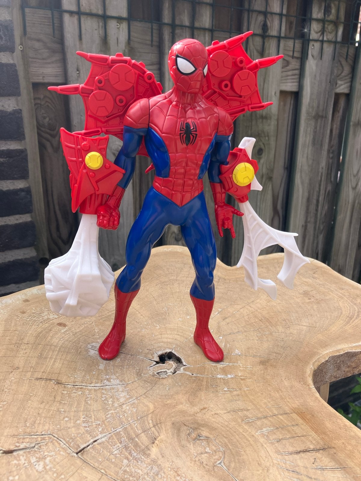 Spiderman actiefiguur met accessoires, Kinderen en Baby's, Speelgoed | Actiefiguren, Ophalen of Verzenden, Zo goed als nieuw