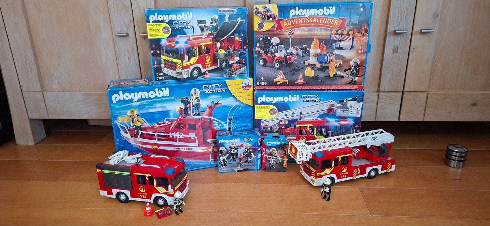 Playmobil Brandweer Collectie: Voertuigen en Adventkalender, Ophalen of Verzenden, Gebruikt