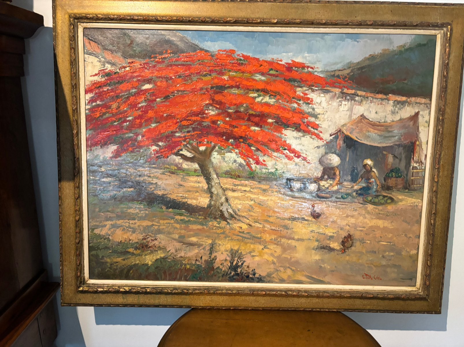 Zeer mooi schilderij Frits  Ohl, Ophalen