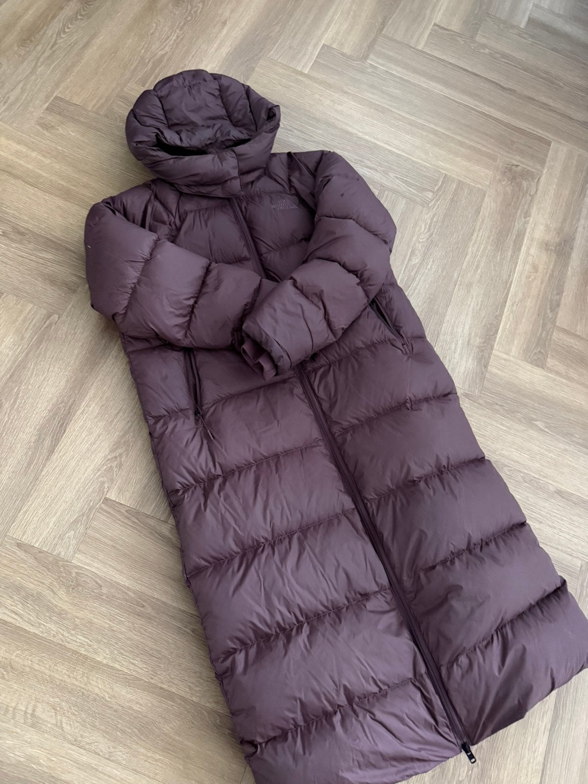 North Face puffer Jas, Ophalen of Verzenden, Zo goed als nieuw, Bruin