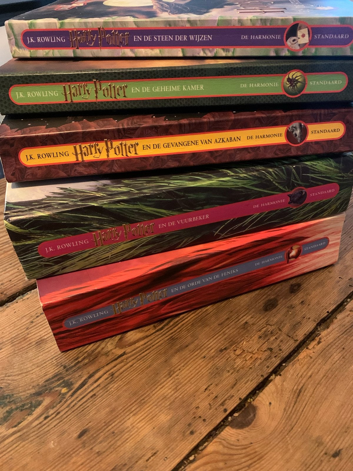 Harry Potter boeken 1 t/m 5 - J.K. Rowling, Ophalen of Verzenden, Gelezen