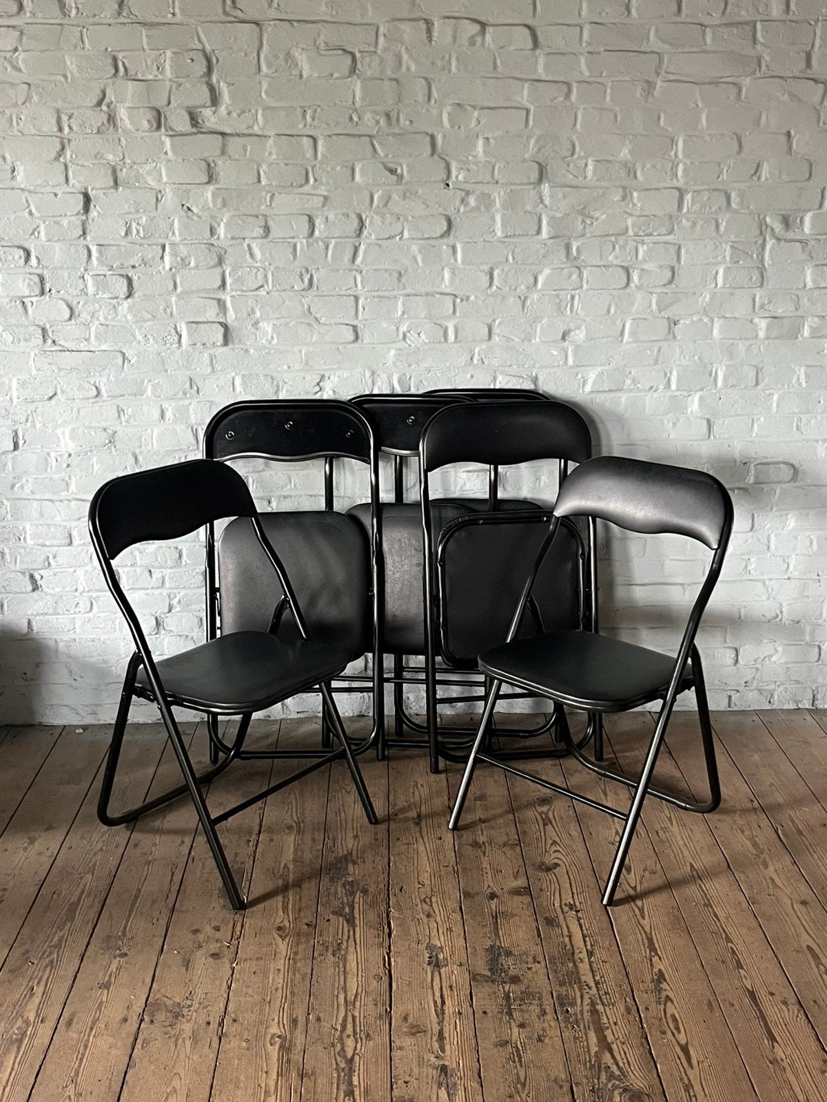 Klapstoelen zwart klapstoel partij zachte zitting, Huis en Inrichting, Stoelen, Ophalen, Zwart, A, Vijf, Zes of meer stoelen