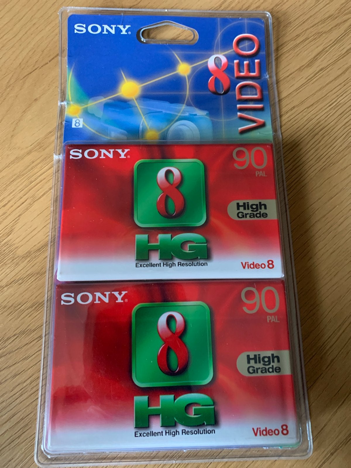 Nieuw in verpakking: Sony Video 8 HG 90 PAL videobanden (2 s, Ophalen of Verzenden, Accessoire
