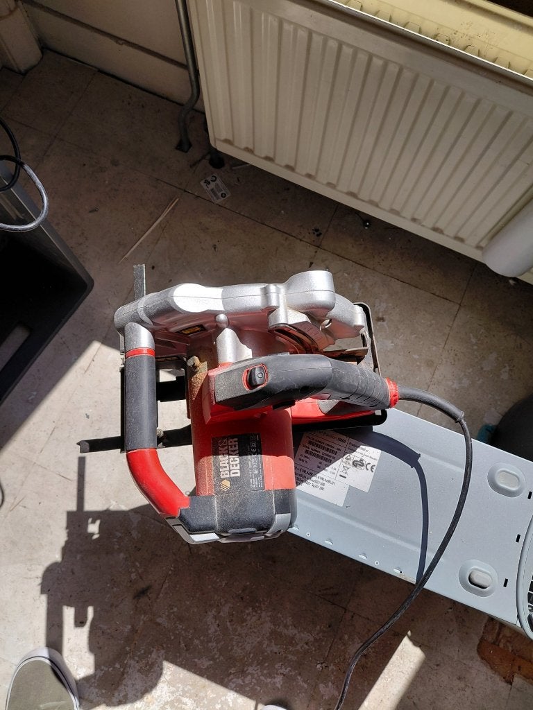 handcirkelzaag, Doe-het-zelf en Verbouw, Gereedschap | Zaagmachines, Ophalen, Gebruikt, Cirkelzaag, Black & Decker