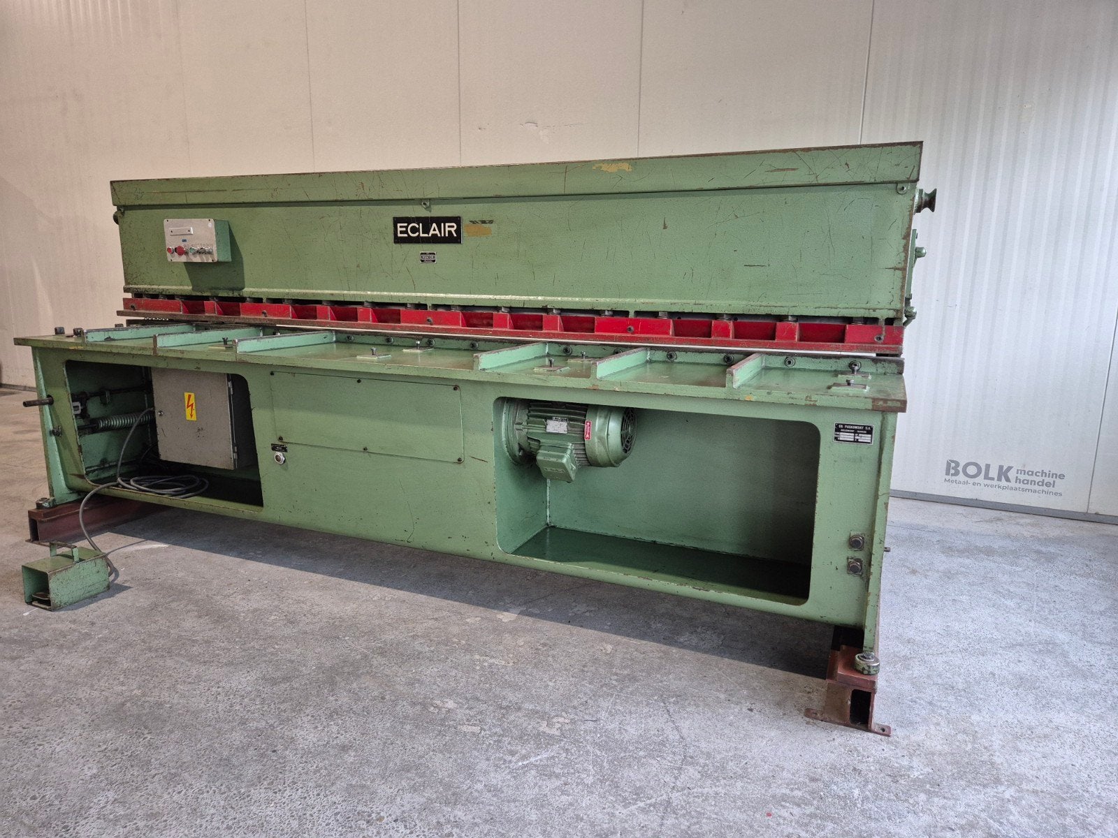 ECLAIR ASS 3050x3,5mm Plaatschaar met Elektrische aanslag!, Ophalen of Verzenden, Eclair, Info@bolkmachinehandel.nl, Zwitserland