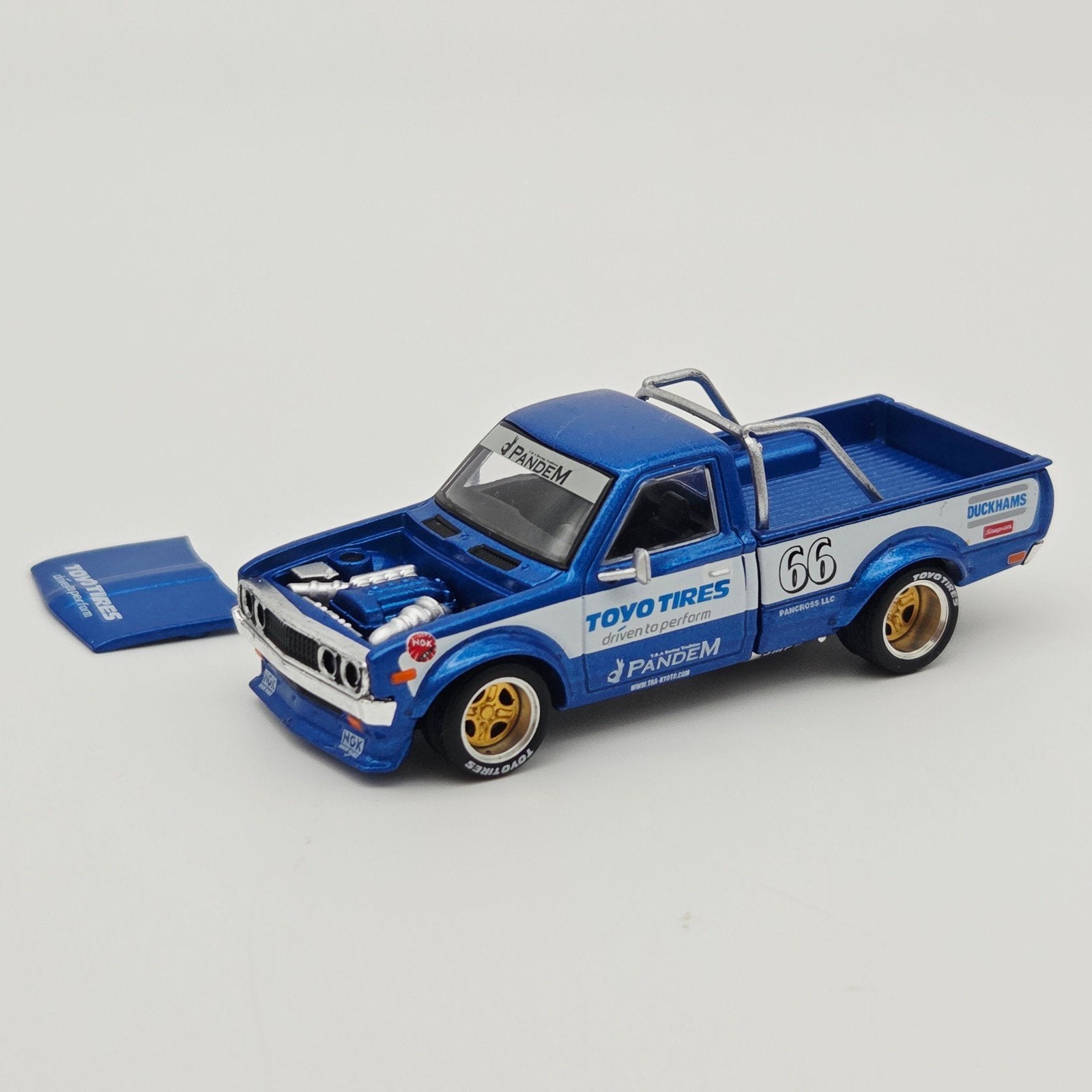 Pop Race – Pandem Datsun 620, blue, Hobby en Vrije tijd, Mymodelcar@outlook.com, Auto, Ophalen of Verzenden, Pop Race