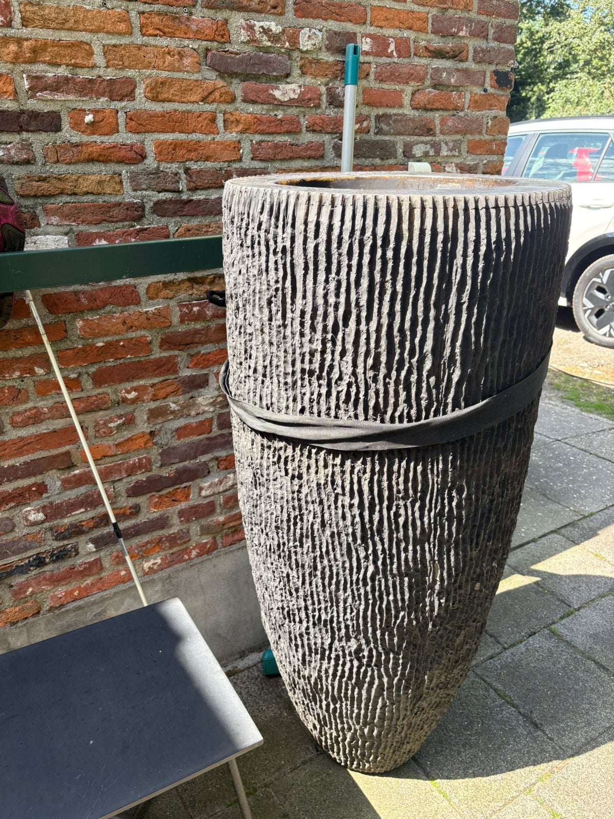 Kunststof plantenpot voor binnen en buiten, Ophalen, Kunststof, Gebruikt, Rond