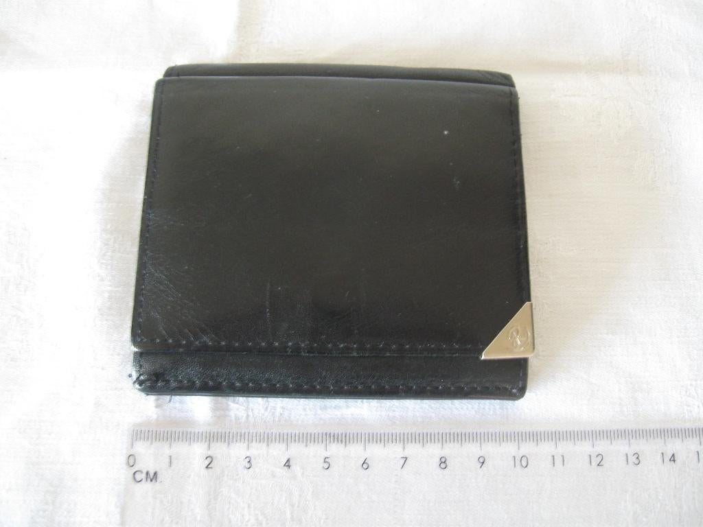 dR de Rooy handige zwart leren portemonnee goede staat, Sieraden, Tassen en Uiterlijk, Portemonnees, Ophalen of Verzenden, Gebruikt