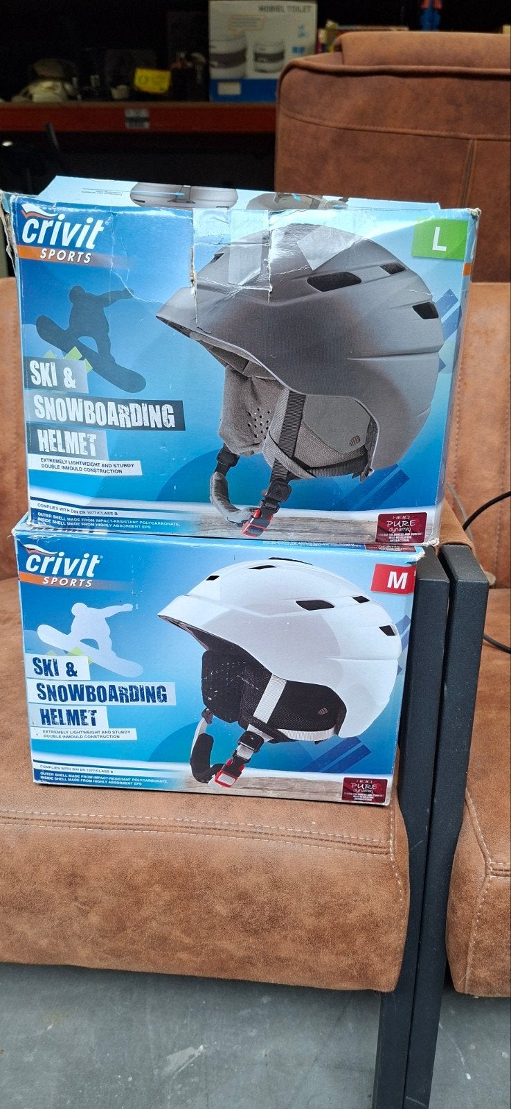 Crivit Ski & Snowboardhelm - Nieuw in doos (M & L), Maat 38/40 (M), Overige typen, Info@lidl.com, Nieuw