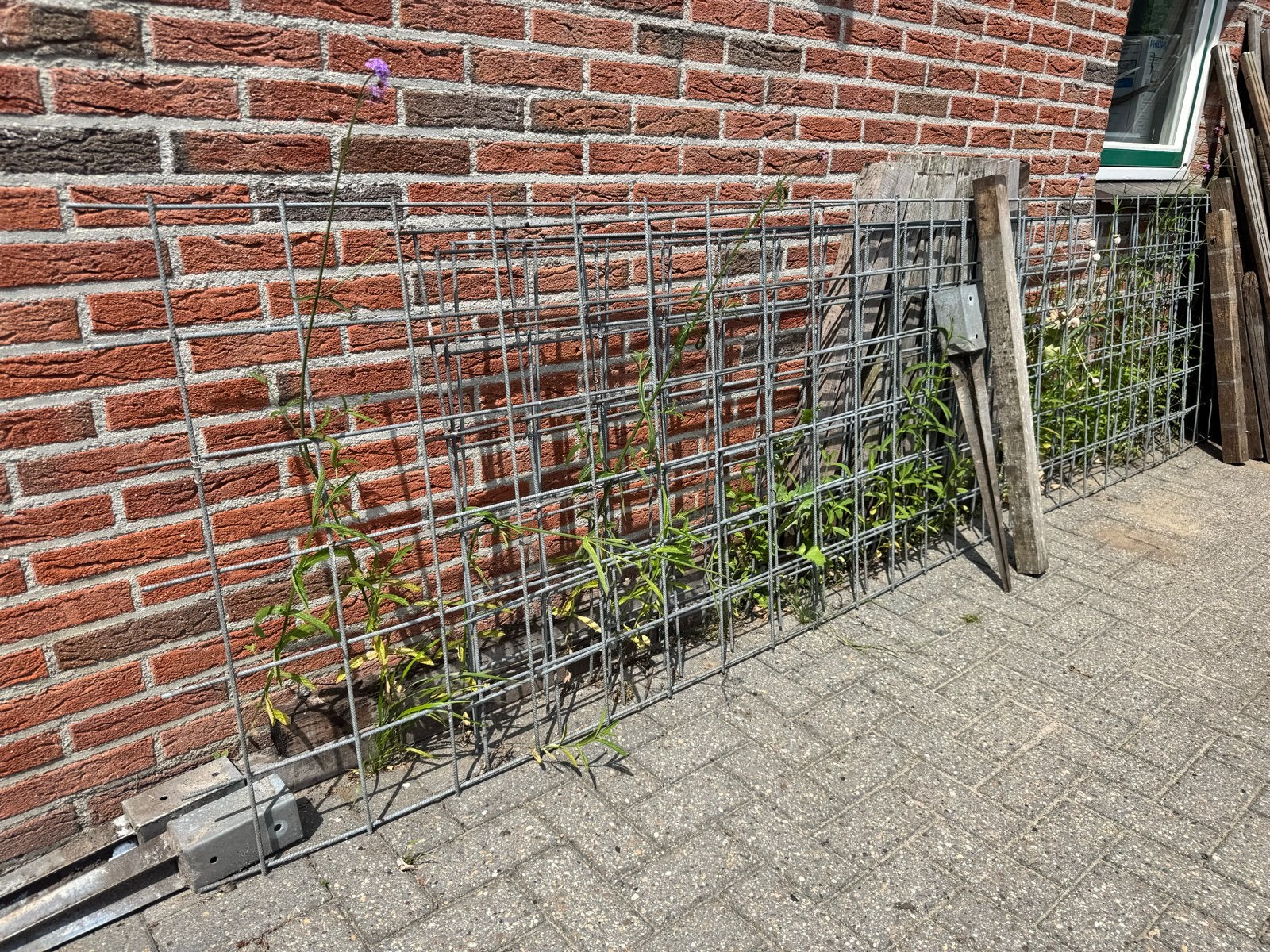 Hardhouten palen, paalhouders en betongaas, Ophalen, 250 cm of meer, Palen
