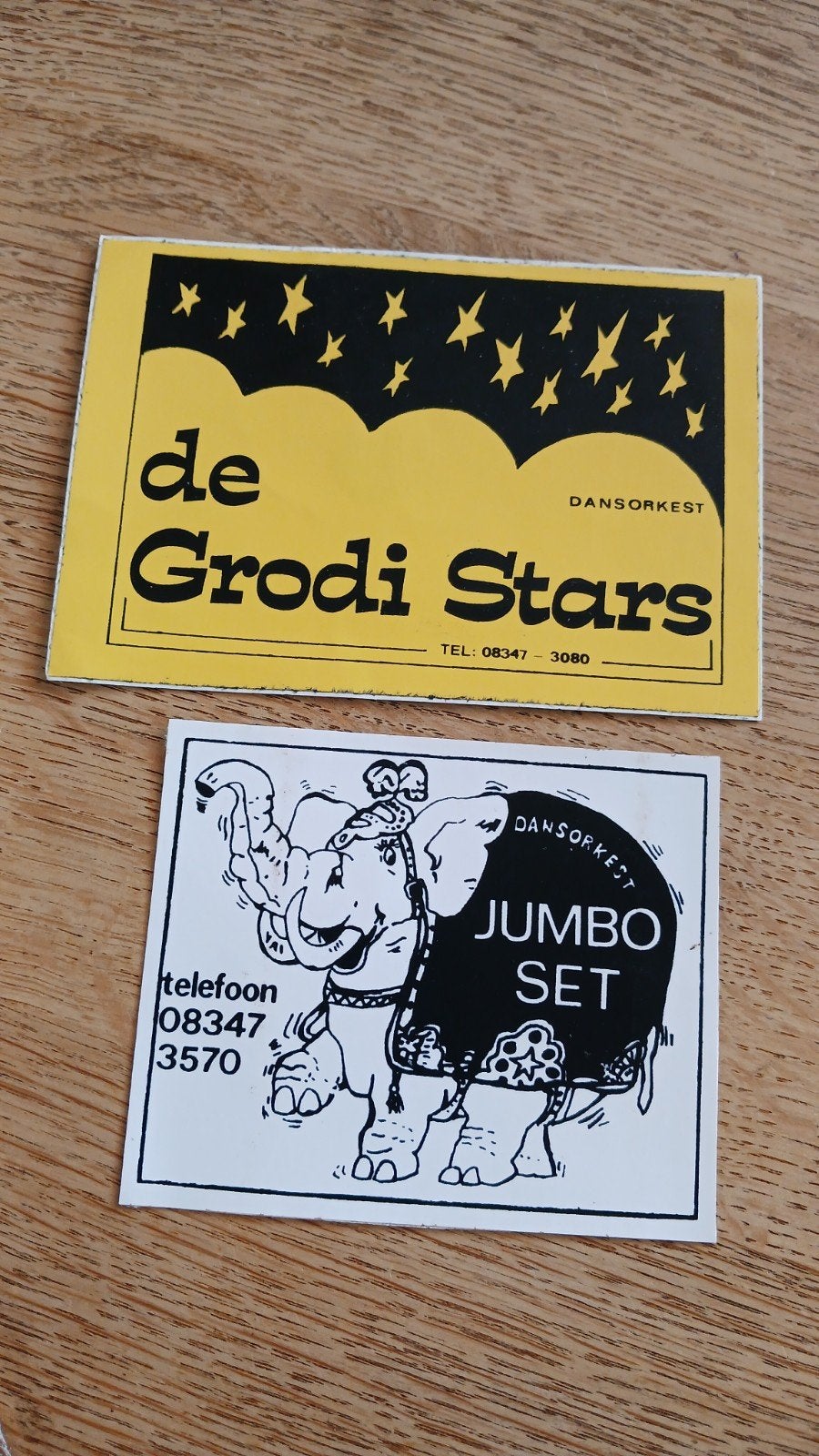 Stickers amusementsorkesten WEHL, de Grodi Stars/Jumbo Set, Ophalen of Verzenden, Nieuw