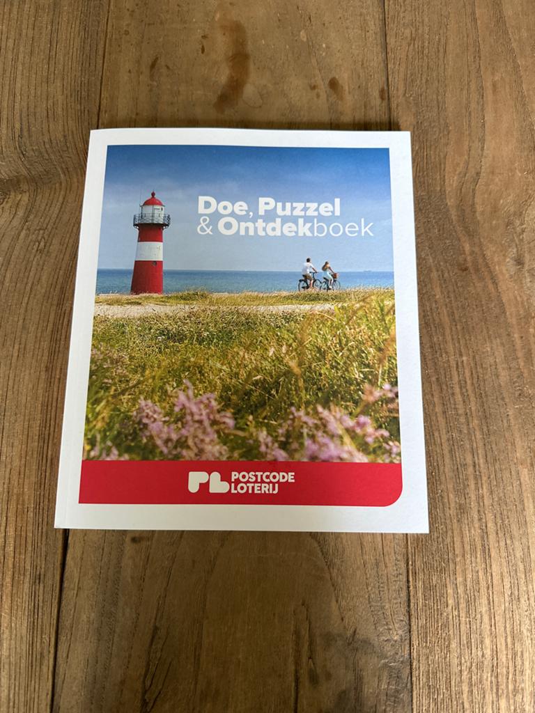 Doe, Puzzel & Ontdekboek Postcode Loterij, Ophalen of Verzenden, Zo goed als nieuw