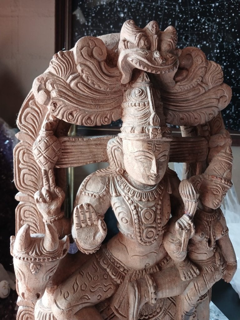 Shiva en Parvati - erfstuk, Ophalen of Verzenden