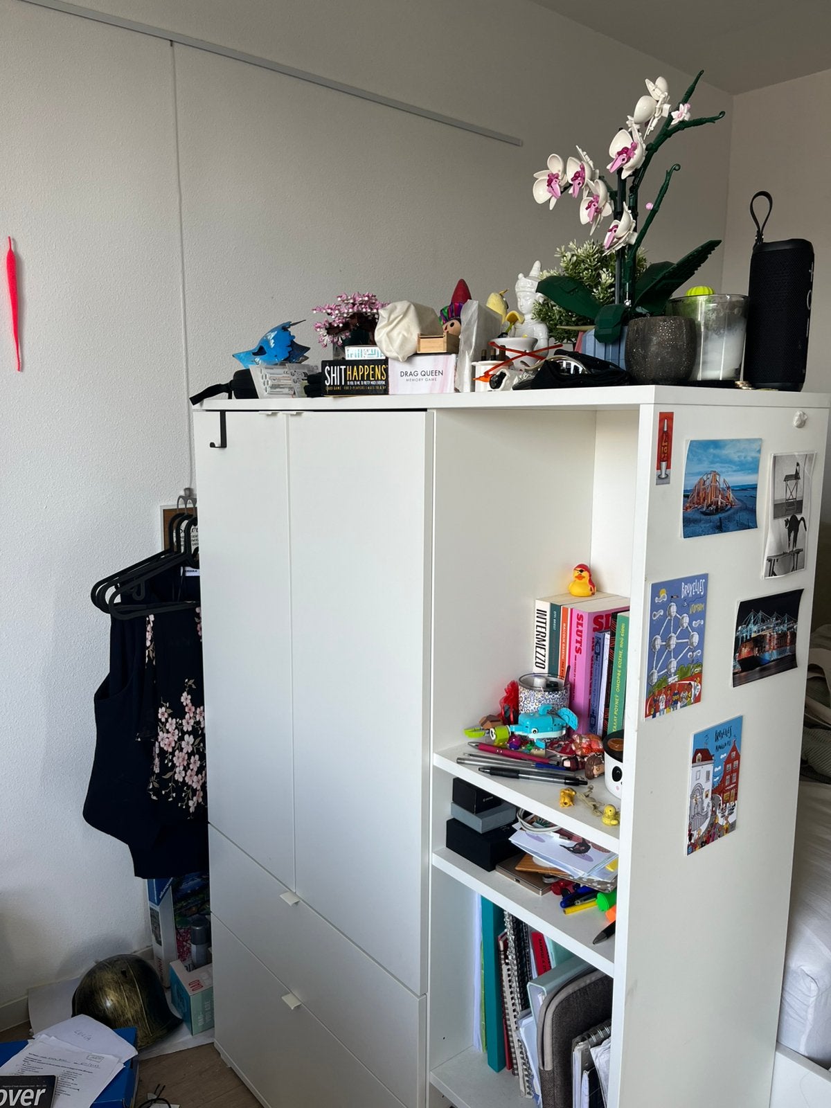 Opbergkast / Kast, wit, IKEA, 105x37x140cm, Ophalen of Verzenden, Zo goed als nieuw