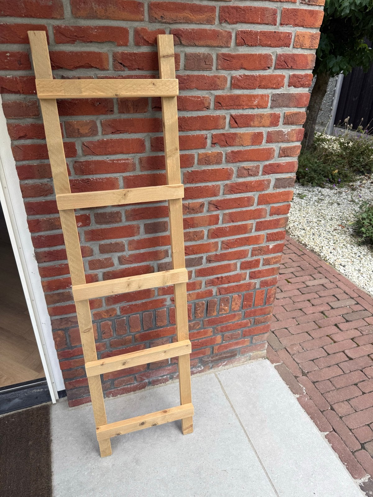 Decoratieve Houten Ladder - Sfeervolle Accessoire, Ophalen, Zo goed als nieuw, Ladder, Minder dan 2 meter