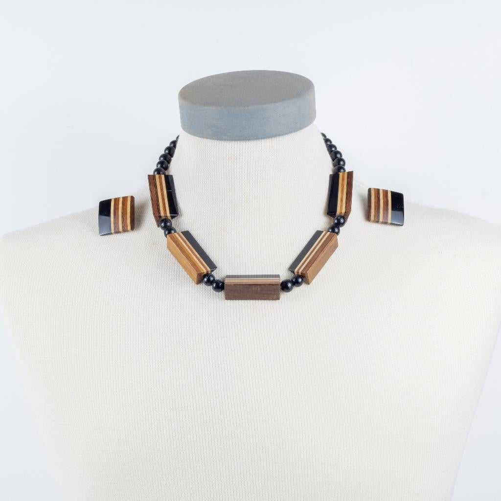 Sieradenset jaren 80 – Toegeschreven aan Gerda Lynggaard, Verzenden, Overige materialen, Ketting