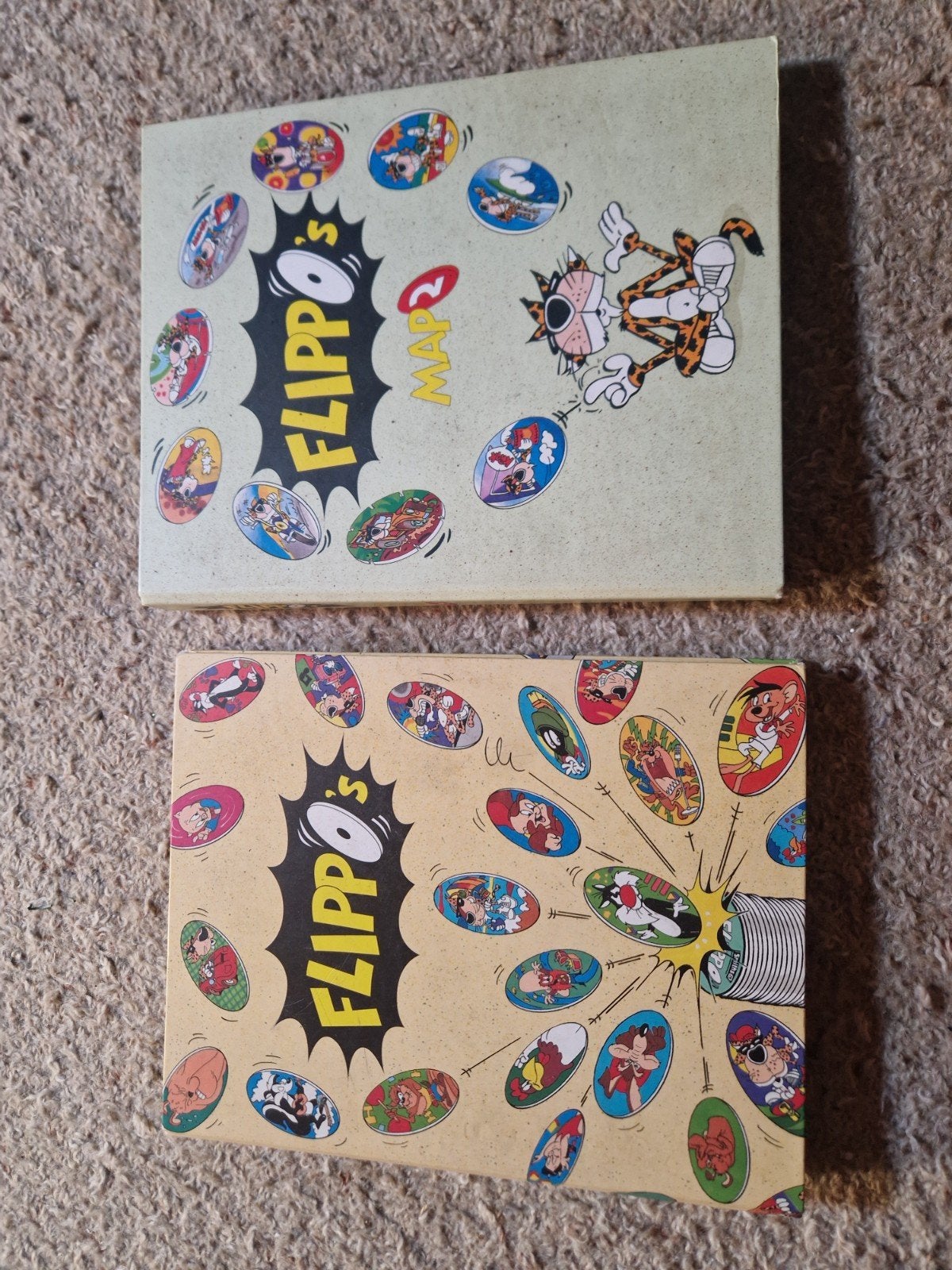 Flippo's verzamelmappen met Looney Tunes flippo's, Ophalen of Verzenden, Looney Tunes, Verzameling, Met verzamelmap(pen)