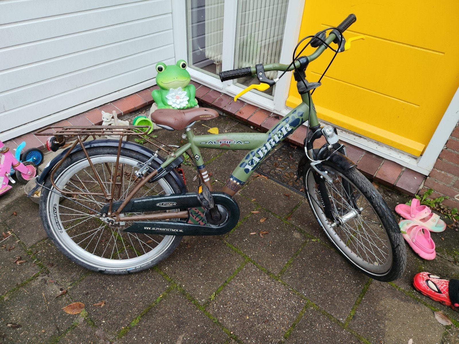 22" jongens kinder fiets Alpina yabber, Ophalen, Terugtraprem, 22 inch, Handrem