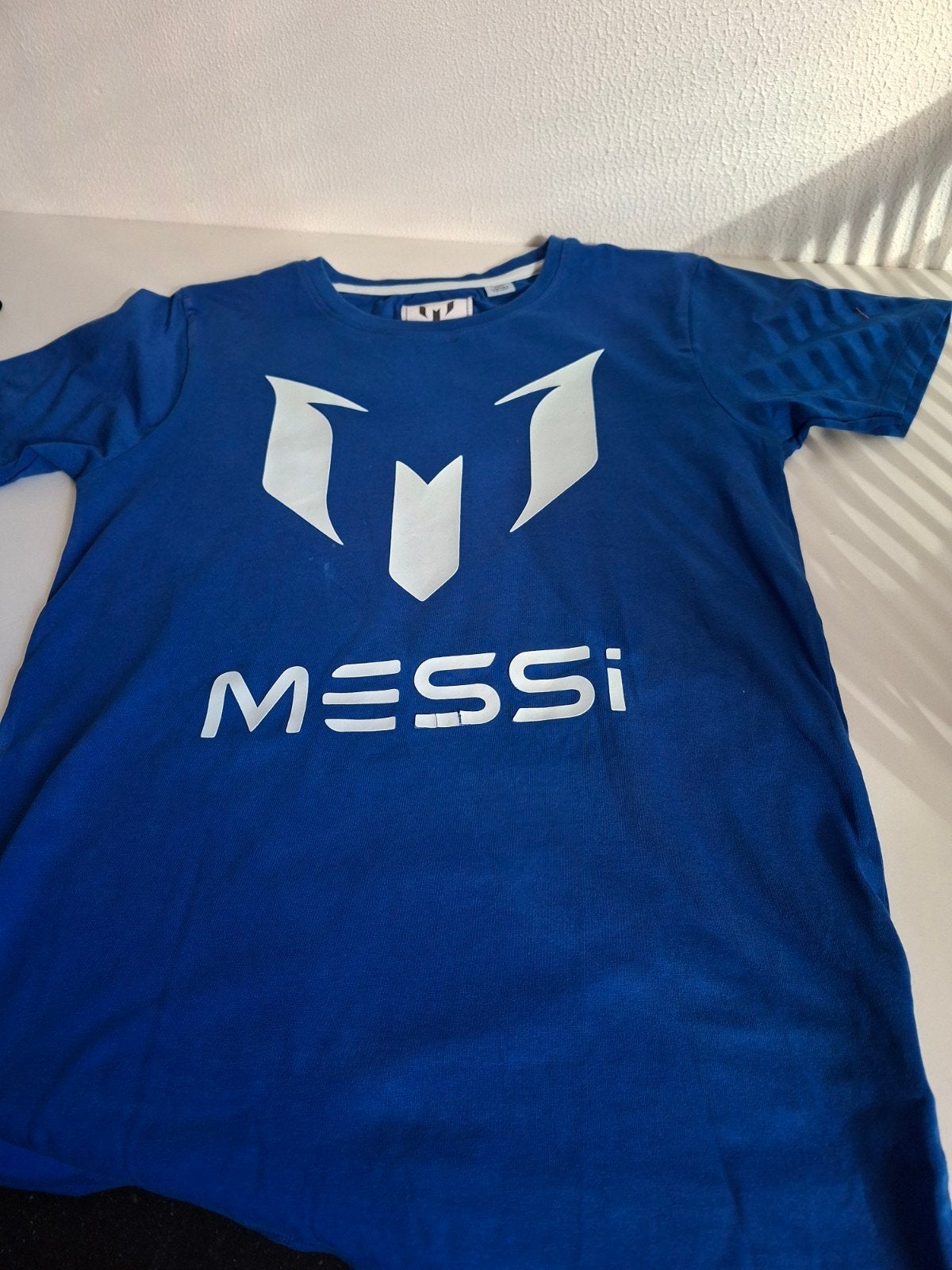 Messi T-shirt Blauw Maat 158/164 (13/14Y), Gebruikt, Messi, Ophalen of Verzenden, Shirt of Longsleeve