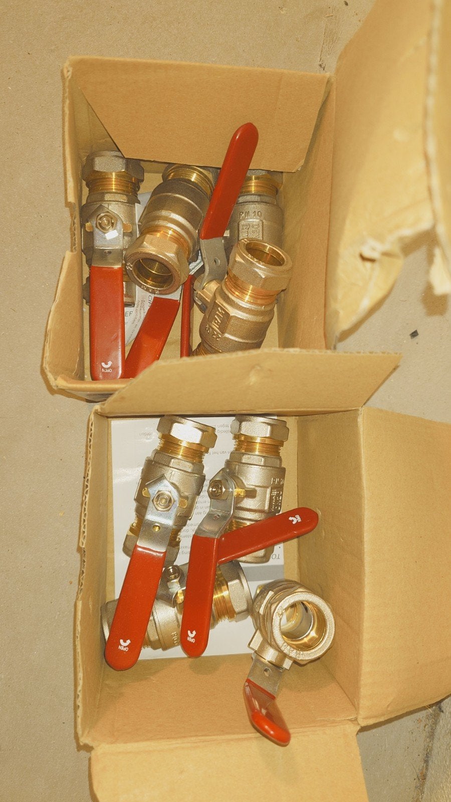 Kogelkranen dubbel knel,  3/4"   nieuw in doo, Ophalen of Verzenden, Nieuw, Koper, Overige typen