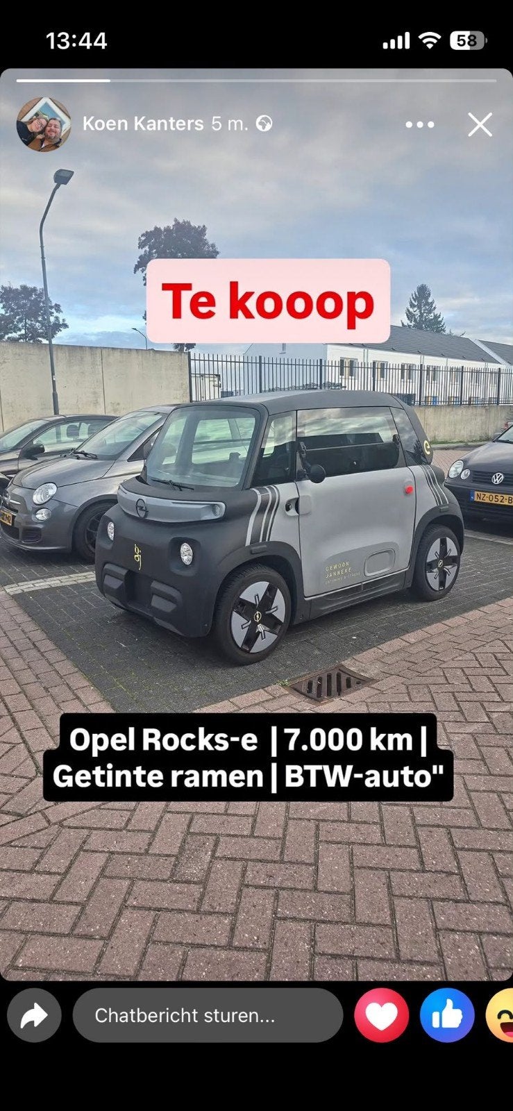 opel e rock, Ophalen