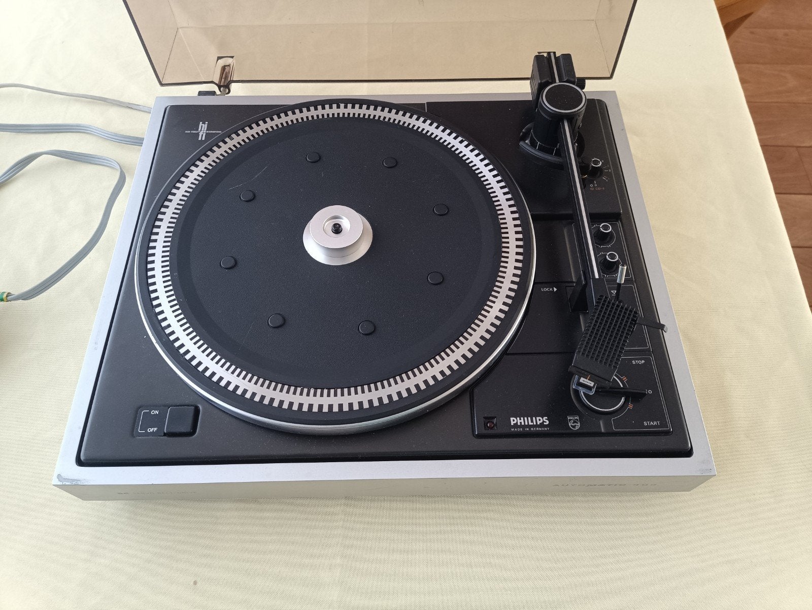 Philips Automatic 406 Platenspeler - Made in Germany, Ophalen, Philips, Gebruikt, Automatisch