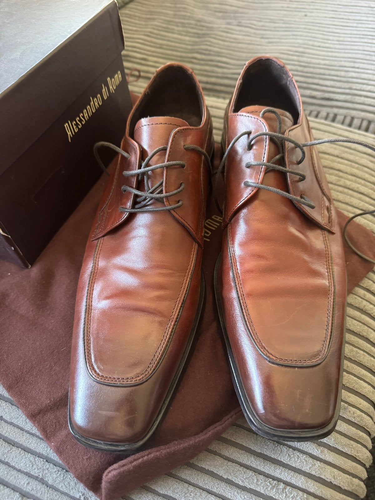 Alessandro di Roma nette herenschoenen, maat 43, Bruin, Ophalen of Verzenden, Gedragen, Veterschoenen