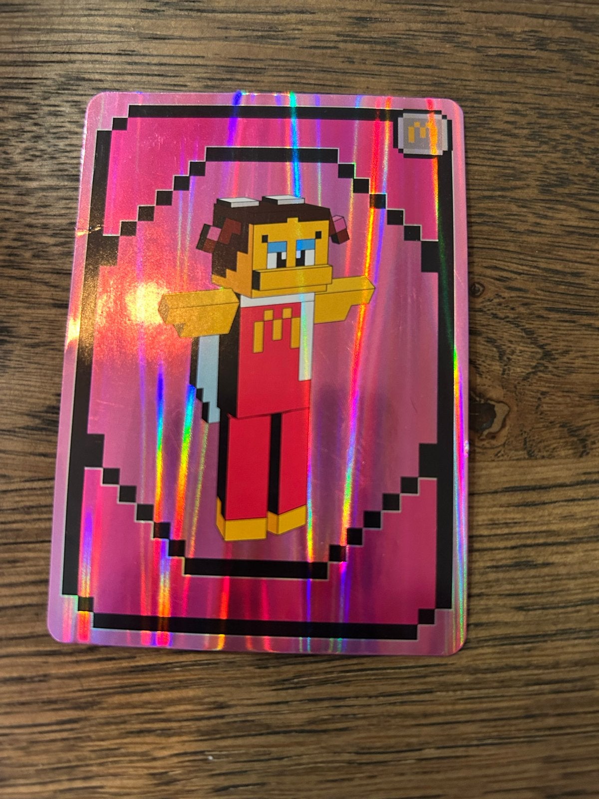 McDonald's Minecraft Happy Meal kaartje, Ophalen of Verzenden, Zo goed als nieuw