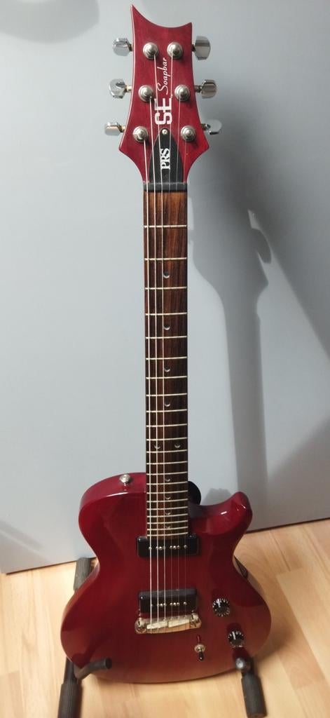 PRS SE Soapbar Cherry Red moon inlays, Muziek en Instrumenten, Ophalen, Gebruikt, Solid body, Paul Reed Smith