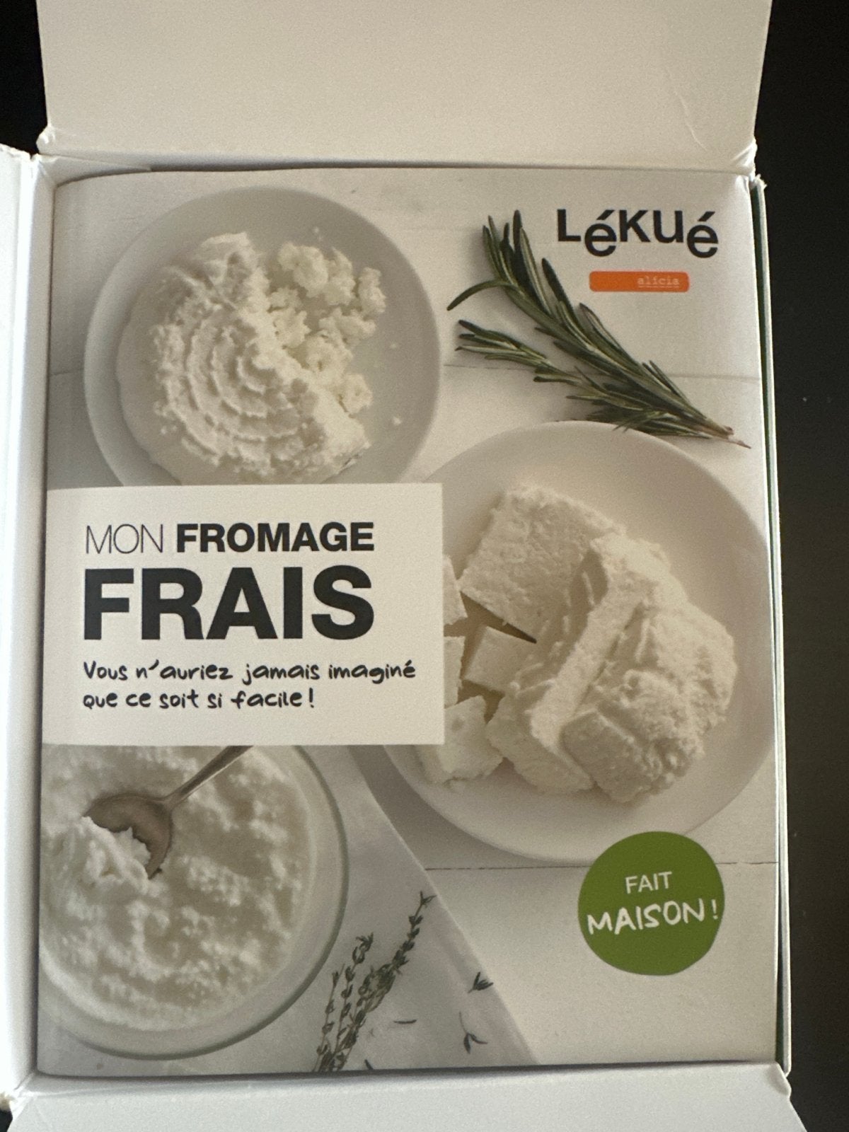 Lékué Mon Fromage Frais - Maak zelf verse kaas!, Huis en Inrichting, Overige typen, ., Kunststof, Nieuw
