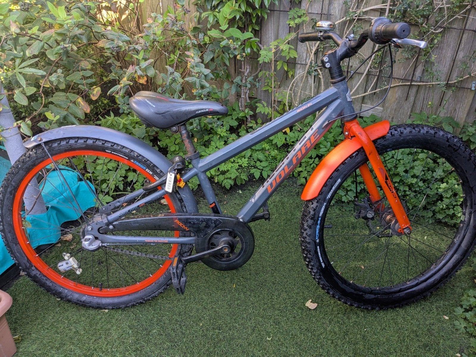 Volare Kinderfiets 24 inch - Fatbike banden, 3 versn., Ophalen, Gebruikt, Volare, Terugtraprem