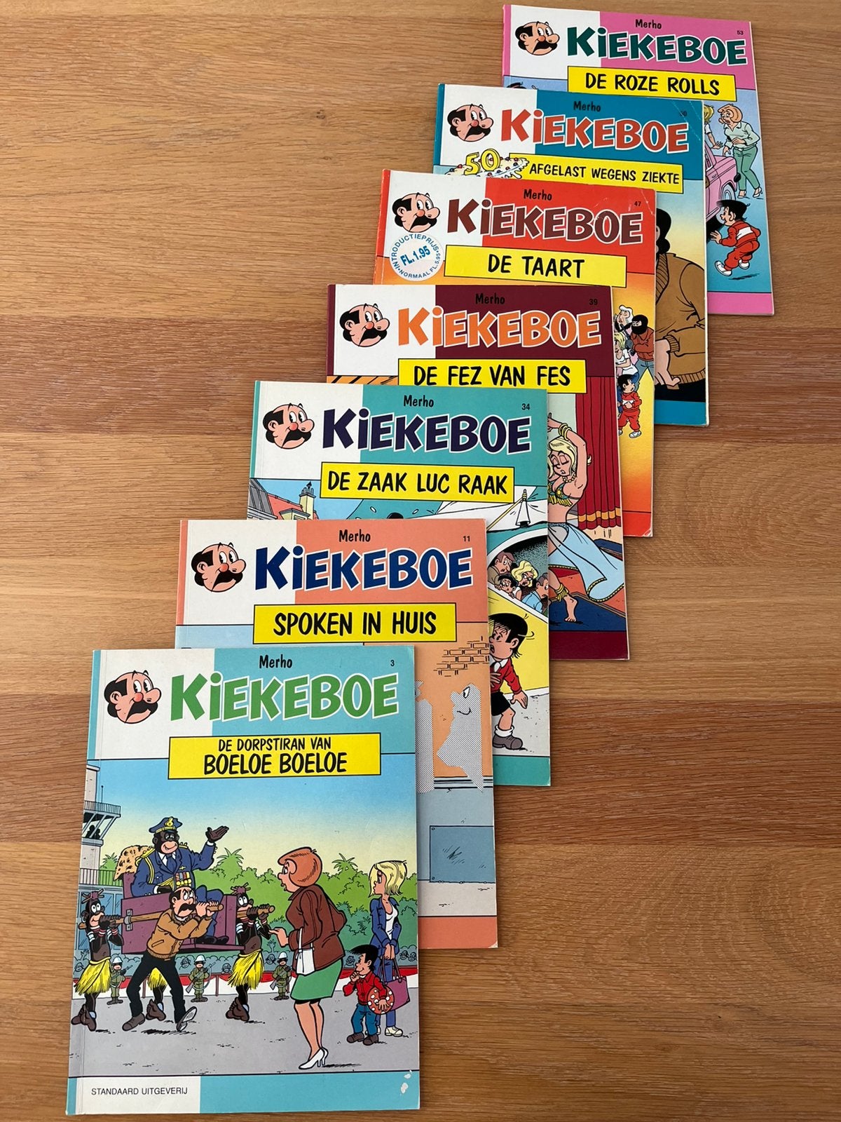 7 kiekeboe strips, Meerdere stripboeken, Ophalen of Verzenden, Gelezen