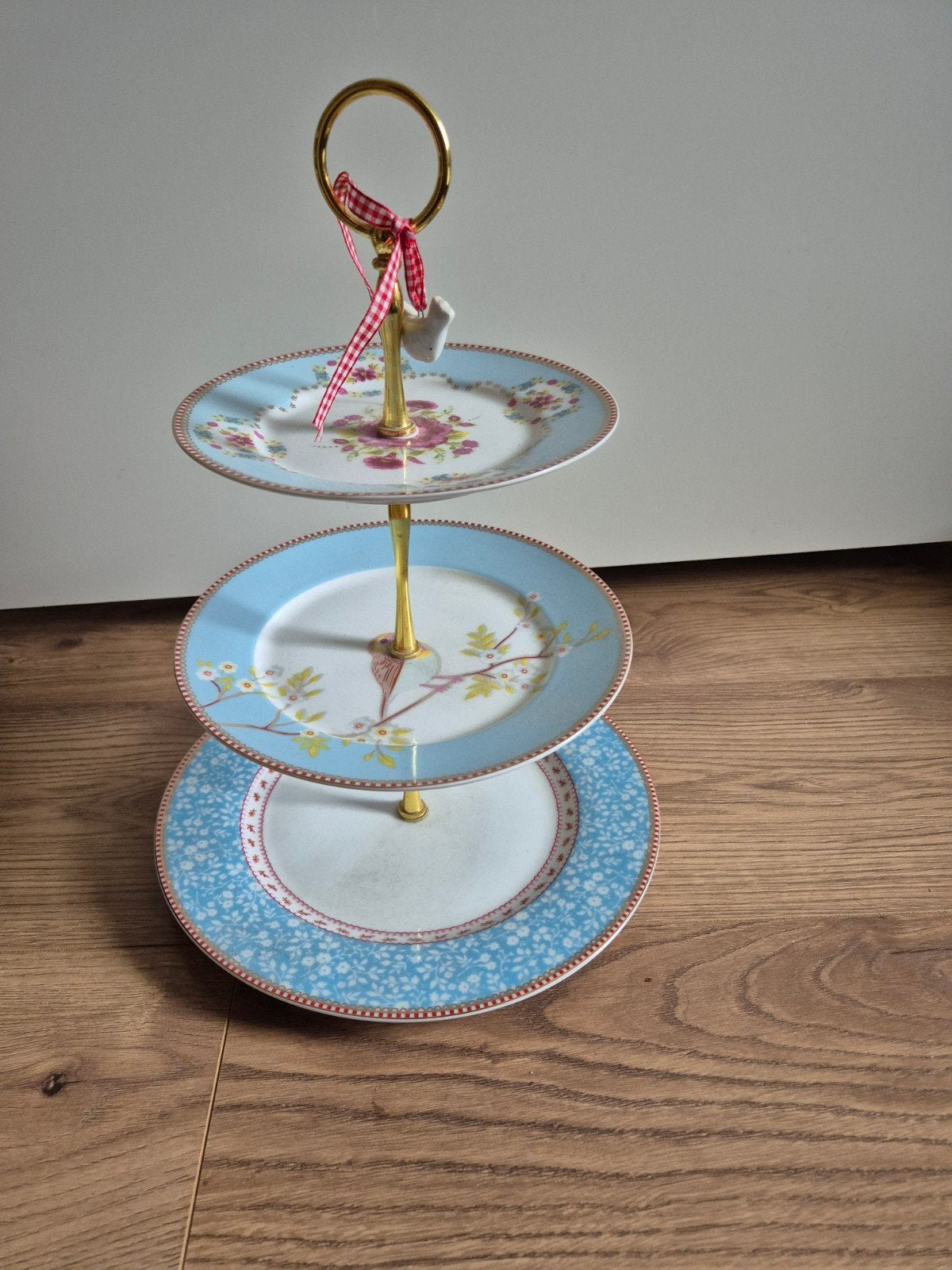 Pip studio etagere early bird blue blauw, Ophalen of Verzenden, Zo goed als nieuw, Overige stijlen, Porselein