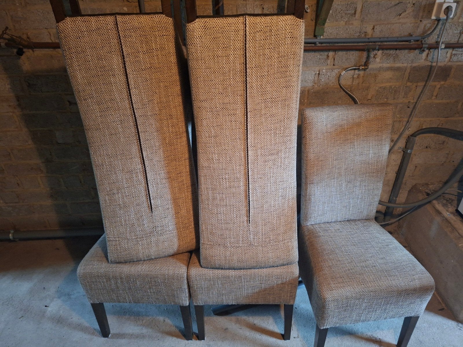 Gratis salon tafel eetkamer tafel en 6 stoelen, Ophalen of Verzenden, Zo goed als nieuw, Rechthoekig, 50 tot 100 cm