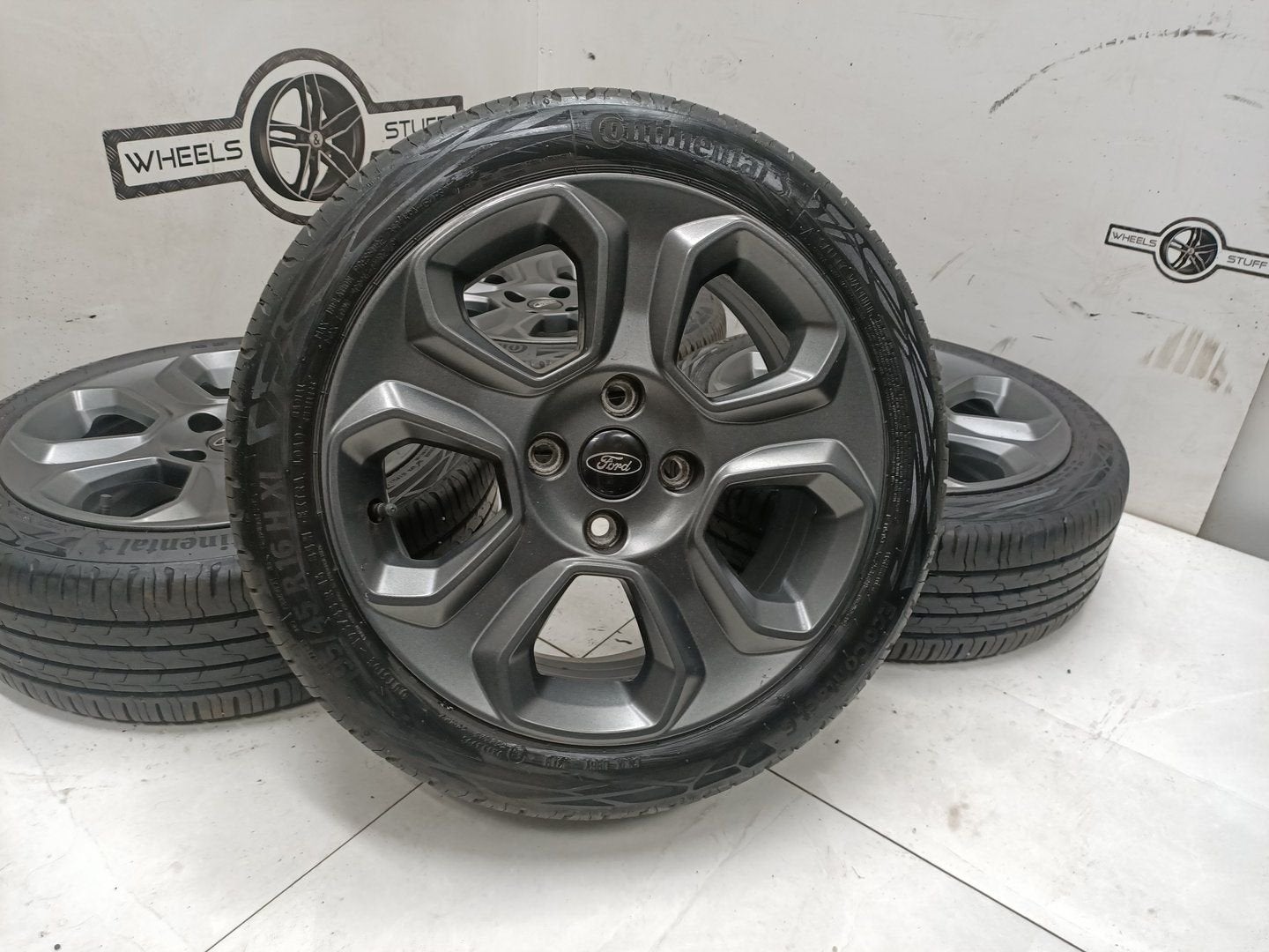 Ford Fiesta lichtmetaal velgen 16"inch met TPMS 4x108, Gebruikt, -, -, Banden en Velgen