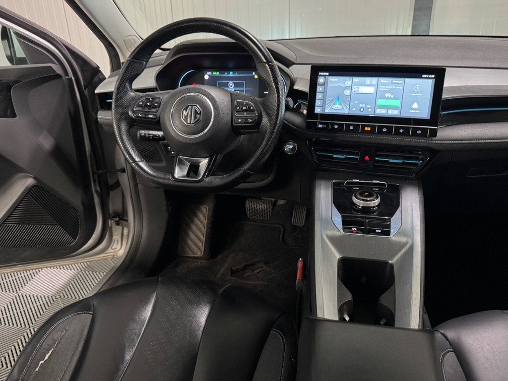 MG MG5 Electric Standard Range Luxury 50kWh SOH 84% | Leer |, Auto's, MG, Gebruikt, 310 km, 177 pk, Zilver of Grijs