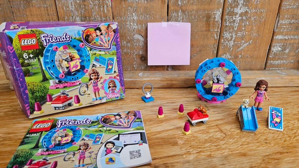 41383 lego Friends Olivia's hamster speeltuin, Lego, Friends, Ophalen of Verzenden, Zo goed als nieuw