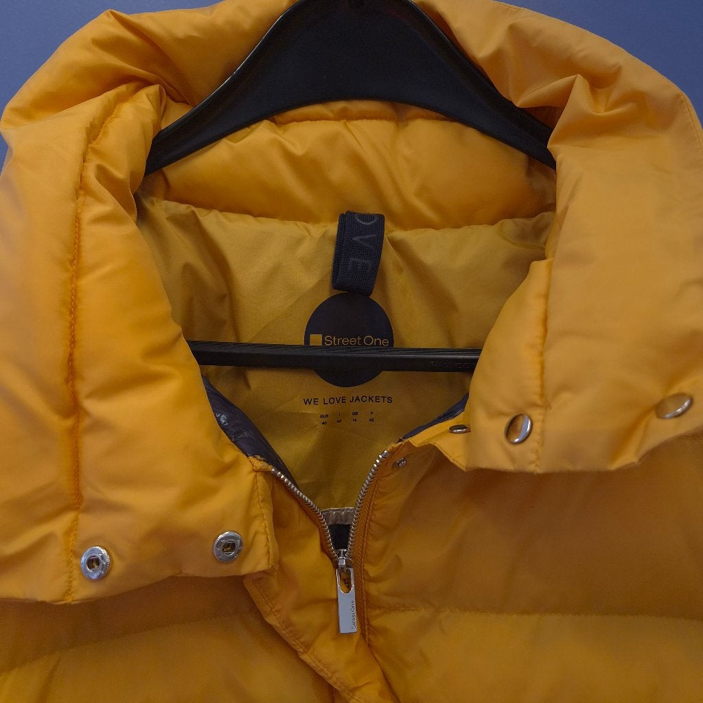 Street One winterjas puffer okergeel maat 40 – vegan 52278, Maat 38/40 (M), Im Gewerbepark 2, 30855 Langenhagen, Duitsland, Geel